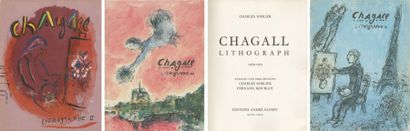 null [Marc CHAGALL] Ensemble de quatre ouvrages:- Fernand MOURLOT. Chagall lithograph...