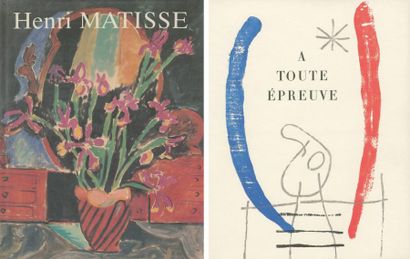 null [Henri MATISSE - Joan MIRO] Ensemble de quatre ouvrages:- Pierre COURTHION....