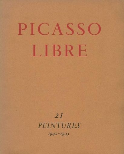 null [Pablo PICASSO] Picasso libre, 21 peintures 1940-1945. Ed. Louis Carré, 1945....