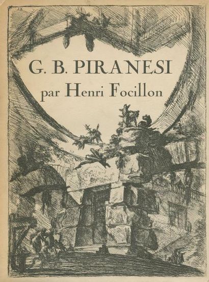 null [Francesco PIRANESI] Henri FOCILLON. Piranesi. Ed. Librairie Renouard - Henri...