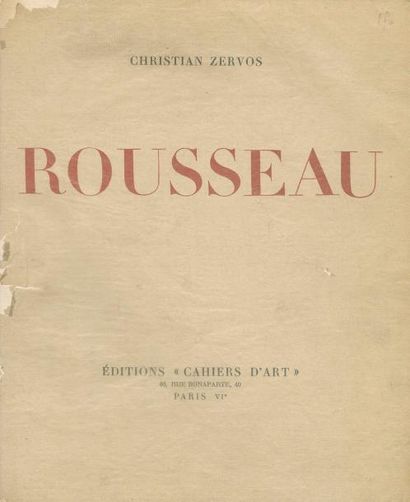 null [Henri ROUSSEAU] Ensemble de deux ouvrages:- UHDE. Henri Rousseau. Ed. Eugène...