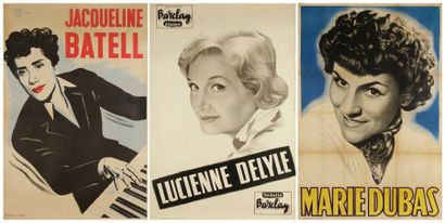 null Lucienne Delyle (2) - Jacqueline Batell - Marie Dubas 4 affiches dont 1 par...