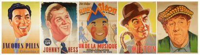 null Michel Simon - Jacques Pills - Johnny Hess - Georges Milton (2) 5 affiches dont...