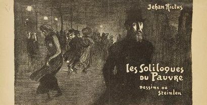 Théophile Alexandre STEINLEN (1859-1923) Illustration de couverture, Les Soliloques...