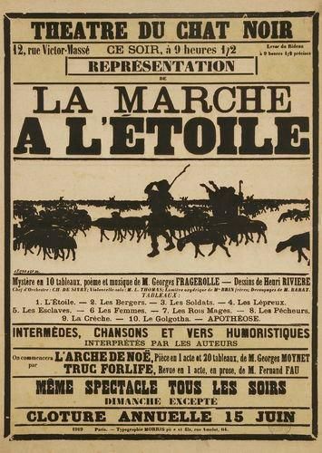Henri Rivière (1864-1951) (d'après) Théâtre du Chat Noir. Affiche pour «La Marche...