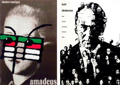 Roman CIESLEWICZ (1930-1996) Karl Dedecius - Amadeus. Affiche. L?une signée. B.E....