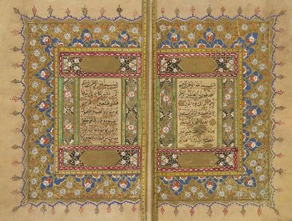 null Coran ottoman, signé al-Seyyid ?Alî, Empire ottoman, daté 1277 H. / 1860 Manuscrit...