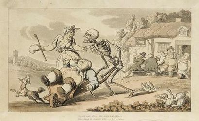 Thomas Rowlandson (1756-1827) Drunk and alive, the man was thine...; Some find their...