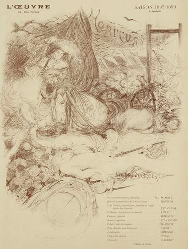 Henri de GROUX (1866-1930) Morituri. Programme pour le théâtre de l?oeuvre. 1897-1898....