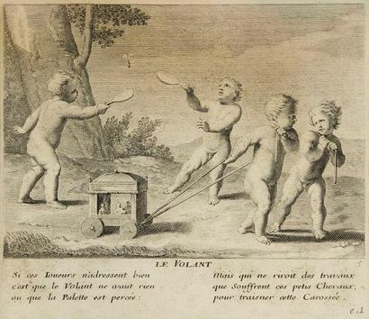 Claudine Bouzonnet-Stella (1636-1697) Jeux de l?enfance. Réunion de 24 pl. (23 pl....