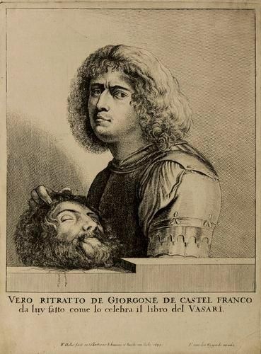 Wenzel Hollar (1607-1677) Vero Ritratto de Giorgone de Castel Franco... (Véritable...
