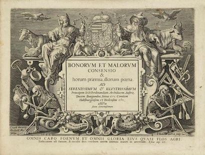 Johann Sadeler (1500-vers 1600) Titre pour Bonorum et Malorum consensio & horum......