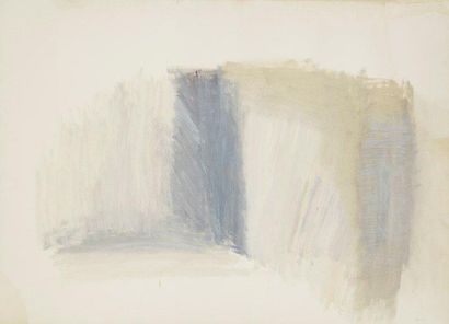GENEVIEVE ASSE (née en 1923) Composition Gouache. Signée en bas à droite. 54 x 75...