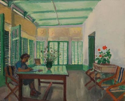 Albert Marquet (1875-1947) La Salle à manger du peintre à Porquerolles, 1939. Huile...
