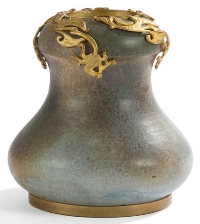 null Charles GREBER (1853-1935) attribué à
Vase balustre à panse renflée.
Épreuve...