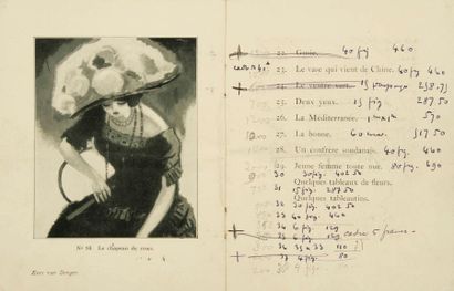 null Kees VAN DONGEN (1877-1968). 13 catalogues d’expositions, 1904-1942, la plupart...