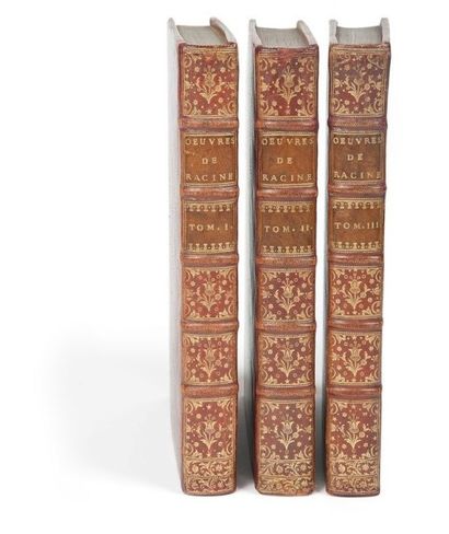 null RACINE (Jean). Œuvres. Paris, 1760. — 3 volumes in- 4, (2 ff.), xviij pp. ,...