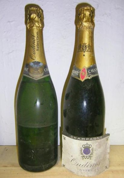 null 3 Bouteilles CHAMPAGNE (2 Oudinot, 1 MB, 1 Viot)