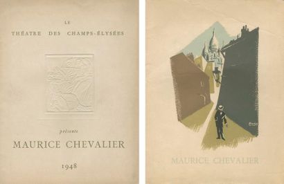CHEVALIER (Maurice) Réunion de 15 programmes divers de différents formats. Au Palace...