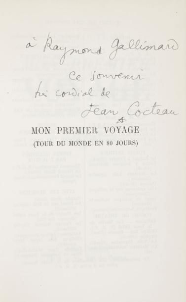 COCTEAU (Jean) Mon premier voyage (Tour du Monde en 80 jours). Paris, N.R.F., 1936;...