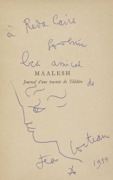 COCTEAU (Jean) Maalesh. Journal d'une tournée de Théâtre. Paris, N.R.F., 1949; in-12...