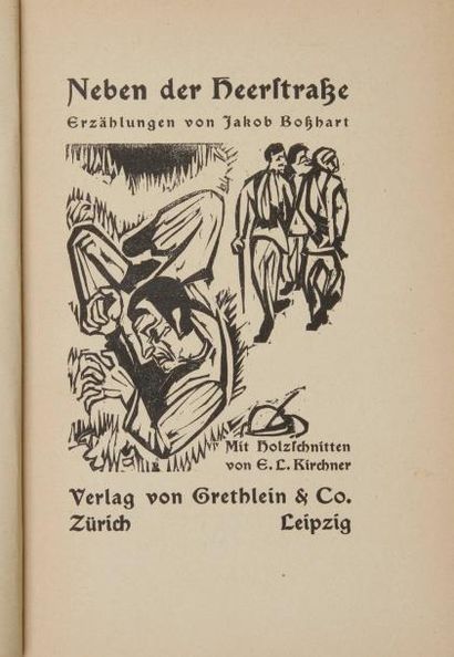 BOSSHART (Jakob) Neben der Heerstraße. Zurich, Leipzig: Verlag von Grethlein & Co,...