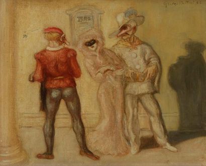 GEORGE BOTTINI (1874-1907) Bal costumé, 1903. Huile sur toile. Signée et datée en...