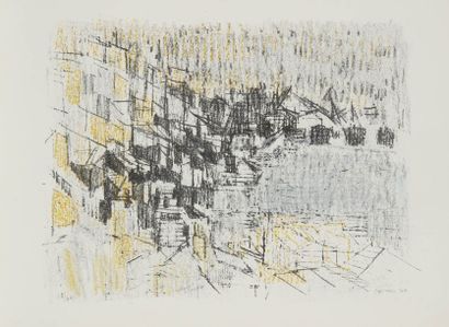 null André COTTAVOZ (1922-2012)
Gênes, 1960
Lithographie.
Signée, datée et numérotée...