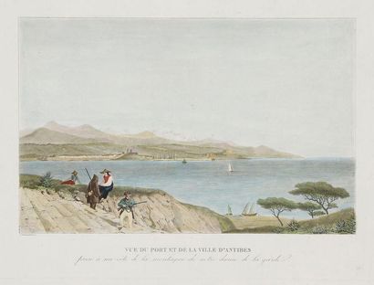 Ambroise-Louis GARNERAY (1783-1857) Vu [sic] du port et de la ville d'Antibes / prise...