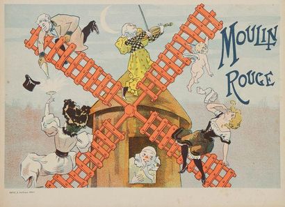 Misti (Ferdinand Mifliez, dit) (1865-1923) Couverture pour un programme du Moulin...