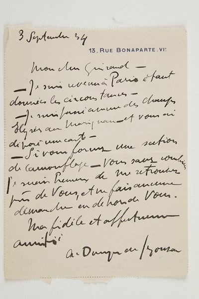 [Lucien-Victor GUIRAND DE SCÉVOLA (1871-1950)] Environ 45 Lettres, pièces ou photographies,...