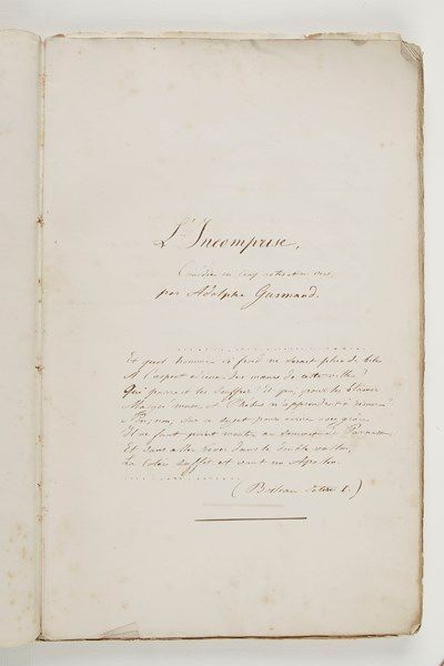 Adolphe Gusman (1821-1905) graveur et écrivain 25 Manuscrits autographes (plusieurs...