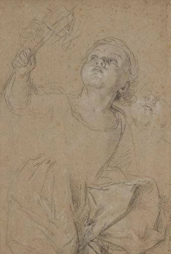 Carle van LOO (Nice 1705 - Paris 1765) L'Enfant au moulin, reprise de la tête Pierre...