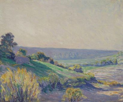 Joseph VITAL-LACAZE (1874-1946) Paysage breton Huile sur toile. Signée en bas à gauche....
