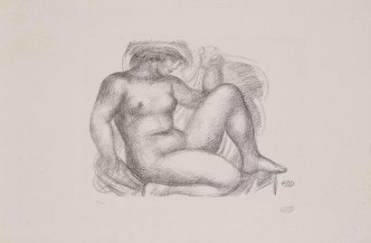 Aristide MAILLOL (1861-1944) Junon. Lithographie. 260 x 200. Guérin 274. Très belle...
