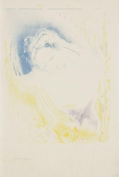 Odilon REDON (1840-1916) La Sulamite. 1897. Lithographie. 193 x 245. Mellerio 167....