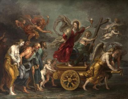 Ecole Flamande du XVIIe siècle, atelier de Pierre Paul Rubens Le triomphe de la Foi...