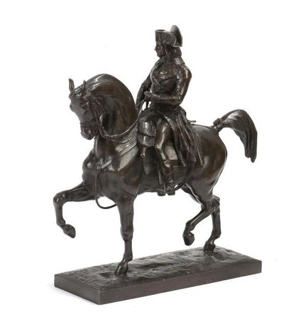 Antoine-Louis BARYE (1795 - 1875) Le Général Bonaparte Bronze, épreuve ancienne,...