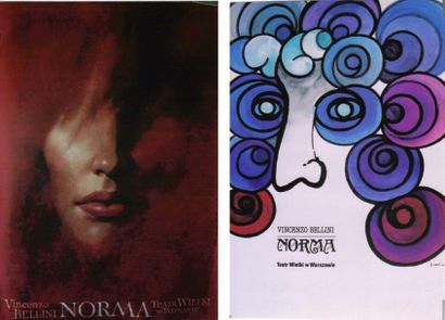 null 2 Affiches Norma, Bellini [1831], 1992 Jan LENICA (1928-2001). Non entoilée....