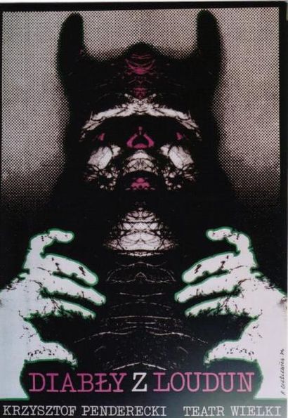 null 1 Affiche Les Diables de Loudun, Penderecki [1968], 1974 Roman CIESLEWICZ (1930-1996)....