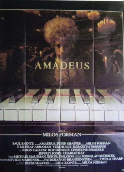 null 1 Affiche Amadeus, Mozart, 1984 Affiche par: BERNHARD Réalisateur: Forman Milos....