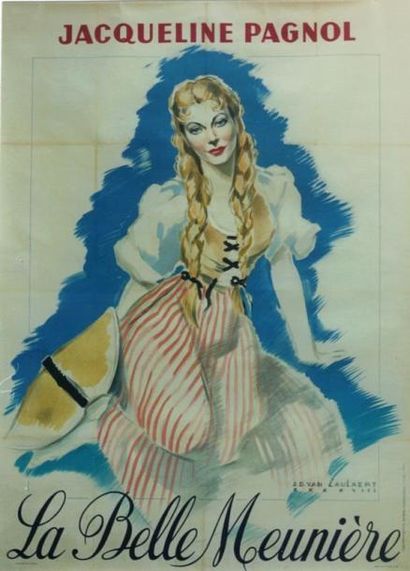 null 1 Affiche Belle meunière (La), Schubert, 1948 Affiche par: VAN CAULAERT Réalisateur:...