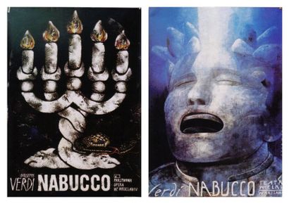 null 2 Affiches Nabucco [1841], 1993 Wiktor SADOWSKI (né en 1956). Non entoilée....