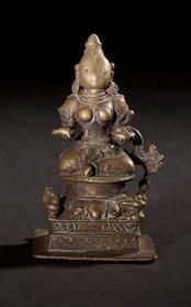 Annapurna. Inde. XVe / XVIe siècle. Bronze...