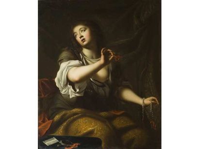 Attribué à Giuseppe NUOVOLONE (1616 - 1703) Marie-Madeleine Toile. 112 x 95 cm Des...