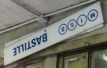 null 6 plaques métro en tôle (Froissart, Kléber, Direction Clignancourt, Direction...