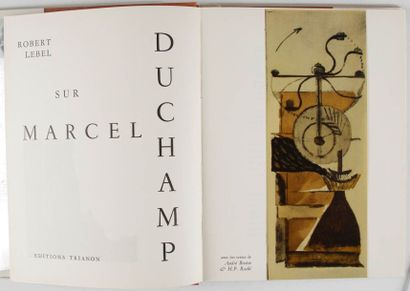  LEBEL Robert. Sur Marcel Duchamp. Paris, Ed. Trianon, 1959. In-4. Reliure éditeur,... Gazette Drouot
