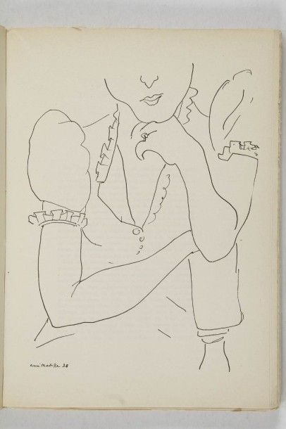 null TZARA Tristan. Midis gagnés. Six dessins de Henri Matisse. Paris, Denoël, 1939....