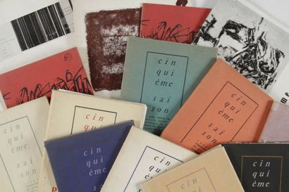 null CHOPIN Henri Revue Cinquième saison. 1958-1963. Revue de poésie évolutive (de...