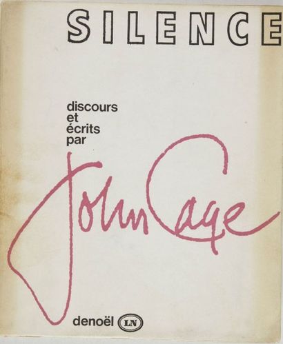 null CAGE John. Silence. Discours et écrits. Paris, Denoël, 1970. In-8, br. 181 pp....